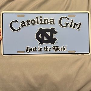 License plate decoration.